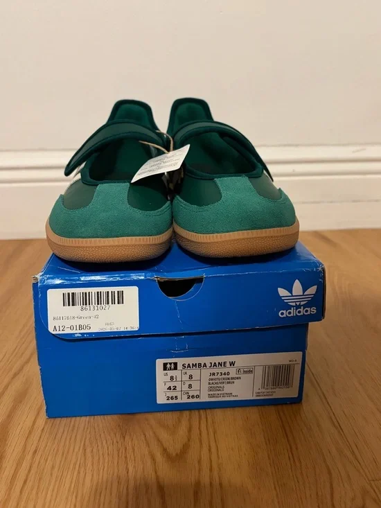 adidas Samba Mary Jane Size 10 in Green and White - Picture 3 of 7